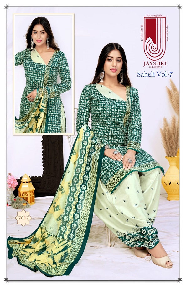 Jayshri Saheli Vol-7 Cotton Designer Printed Dress Material